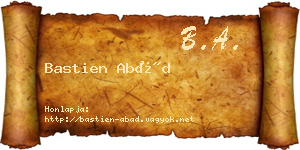 Bastien Abád névjegykártya